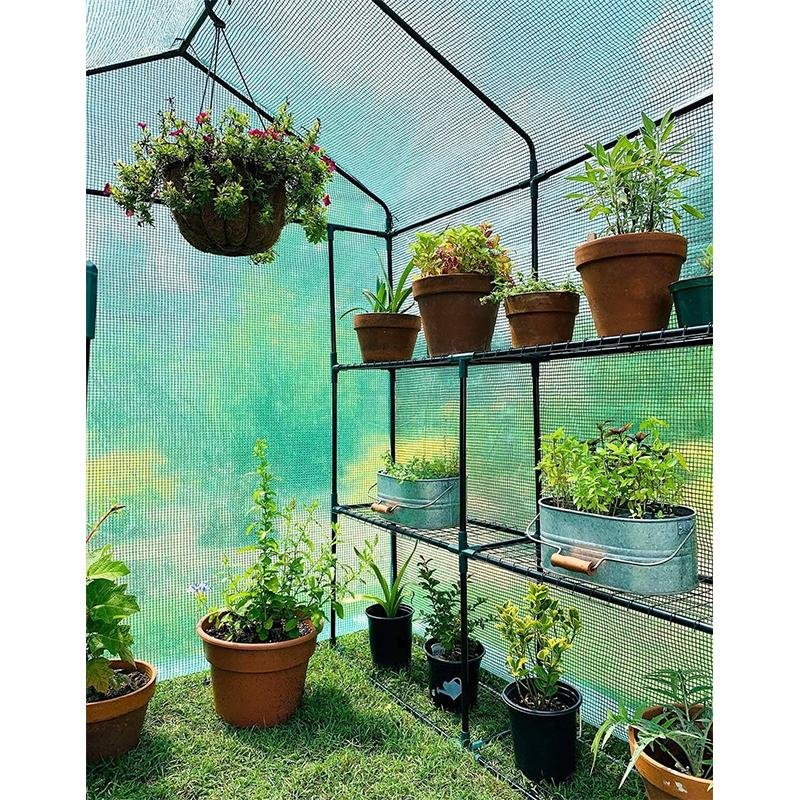 Walk-In Plant Greenhouse with Durable PE Cover image 2