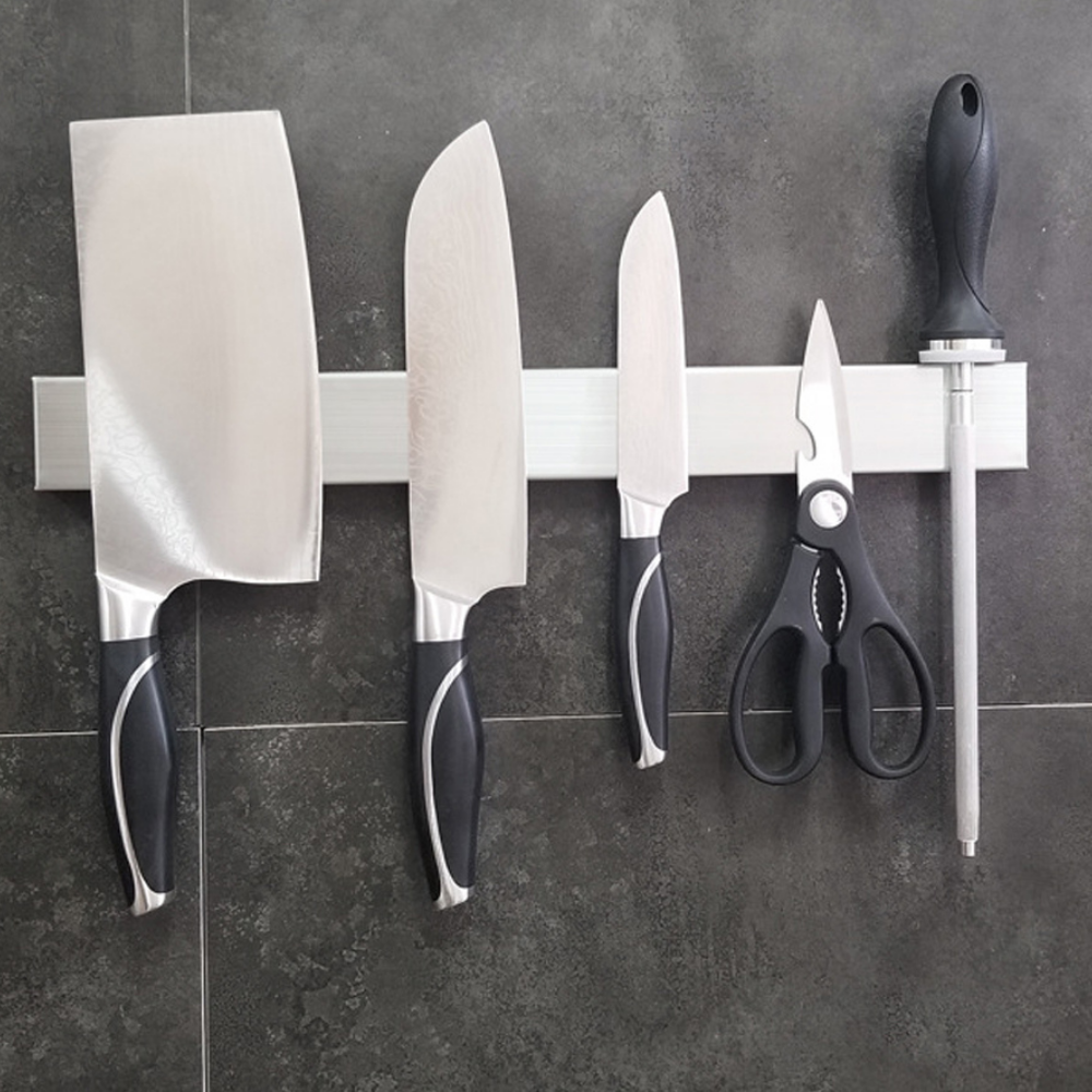 Premium Magnetic Kitchen Knife Holder Strip - 15.7 in image