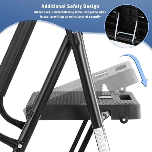 3 Step Stool Ladder With Handrails 330 Lbs image 3