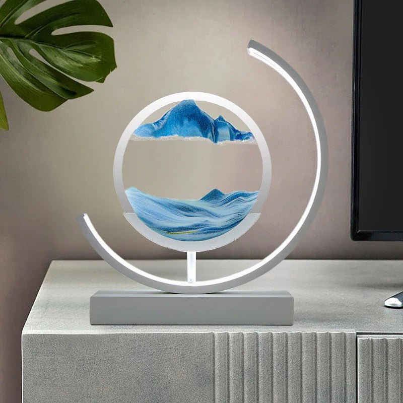 3D Hourglass LED Lamp, Mesmerizing Sand Art for Home Decor image 7