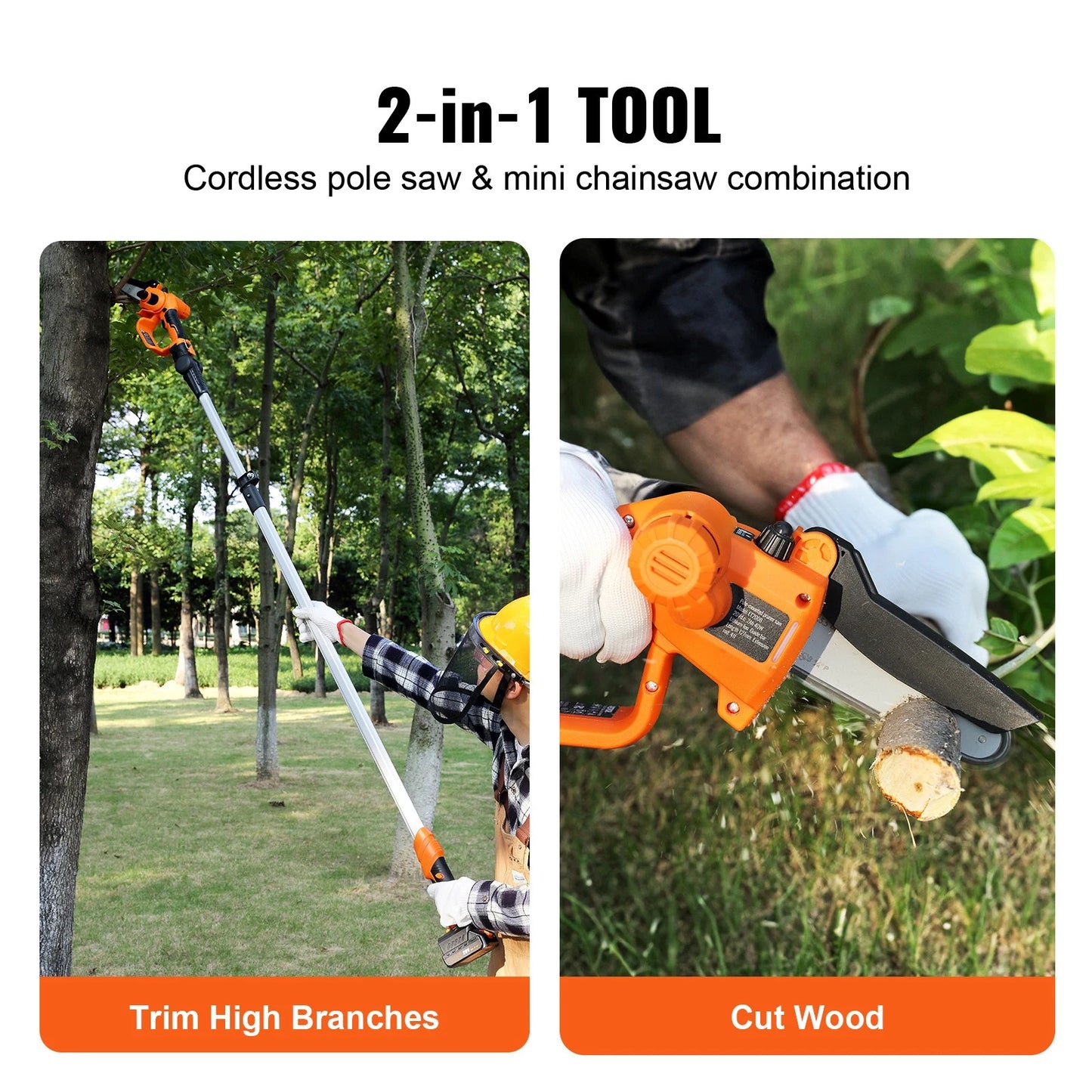 Electric Cordless Battery Powered Extendable Pole Saw image 8