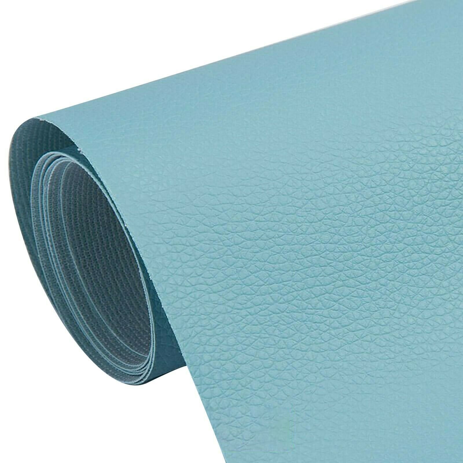 Self-Adhesive Leather Repair Patch Stick on Sofa Repairing Car Bag Seat - Sky Blue, 50X137cm image