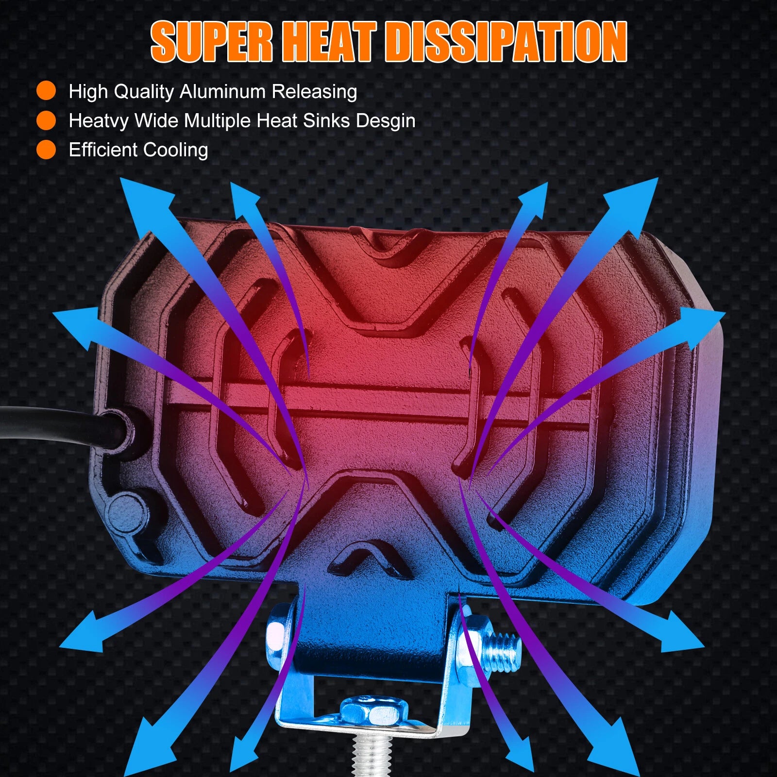 800W LED Car Fog Lights Lamp image 5
