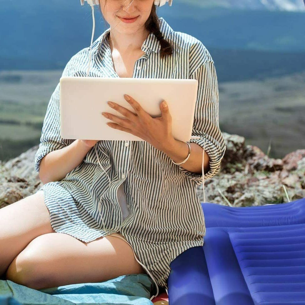 Self Inflating Lightweight Camping / Backpacking Sleep Mattress Pad image 3