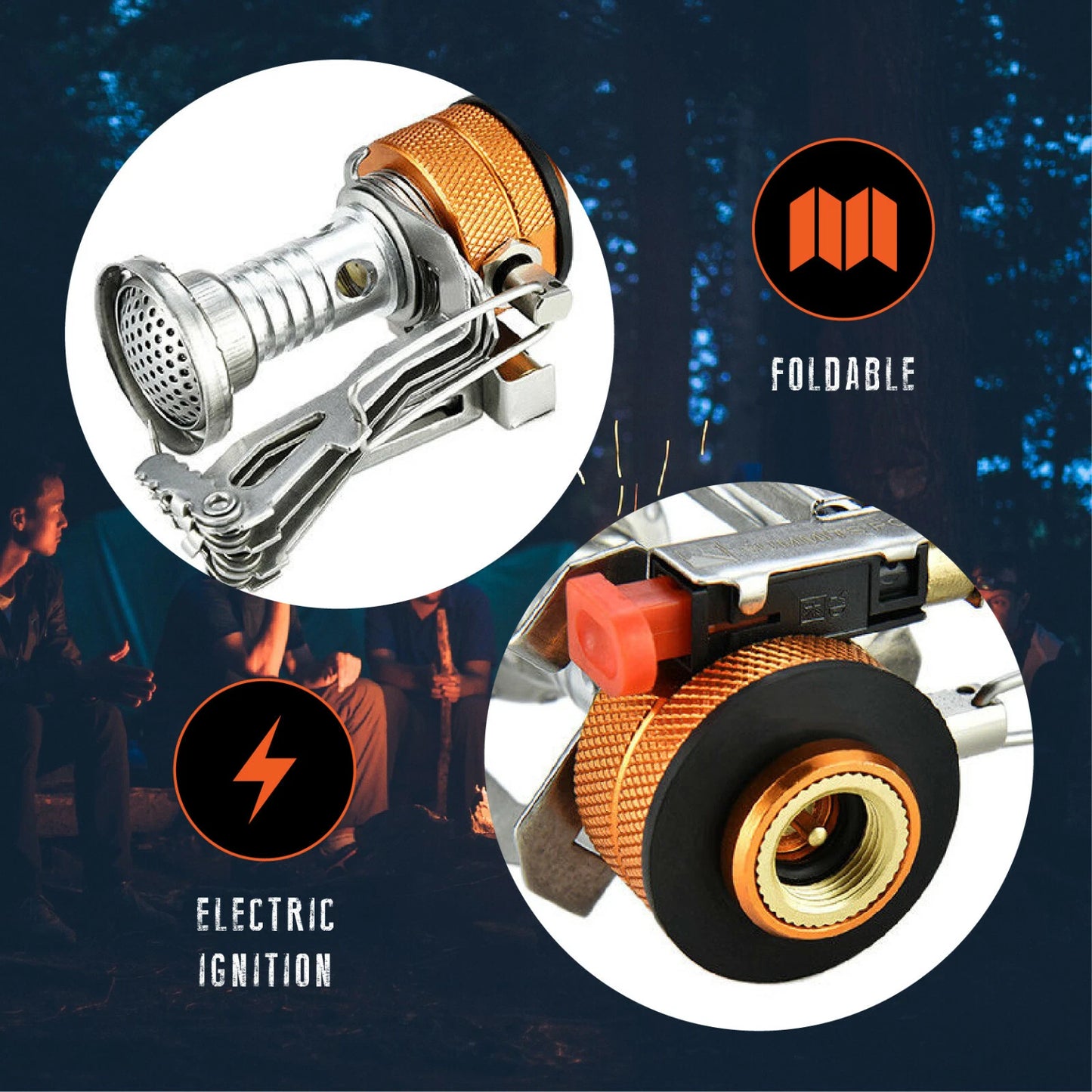 Small Portable Backpacking Camping Gas Stove Burner image 3