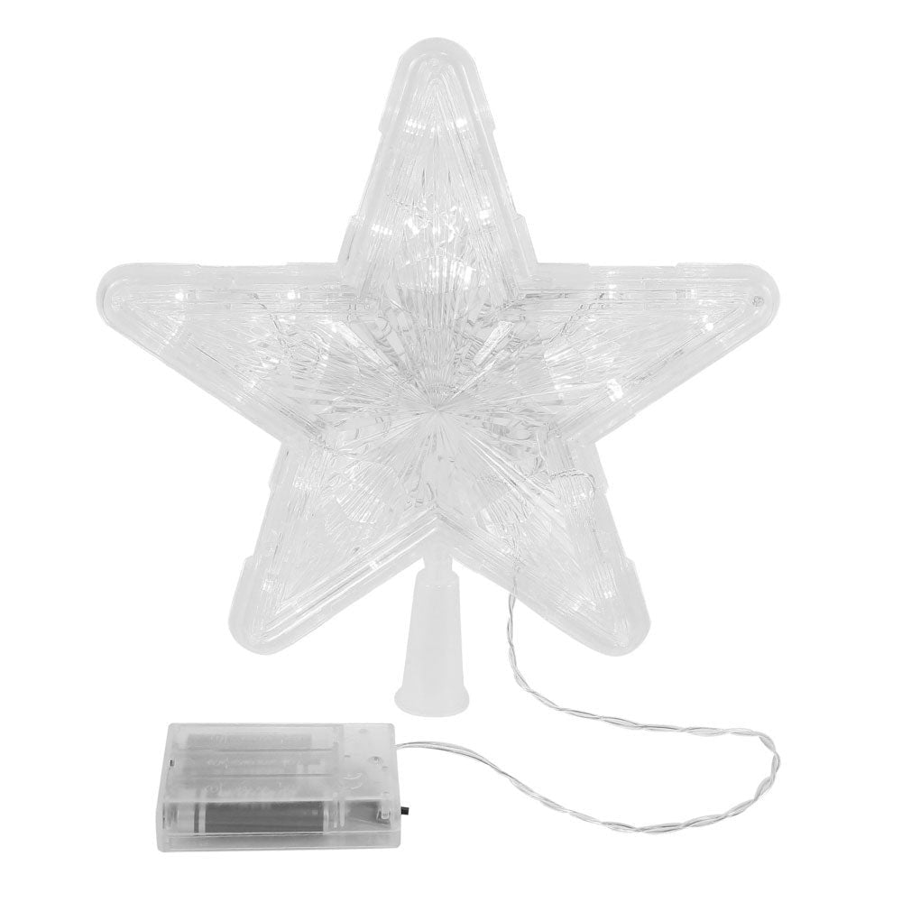 Lighted Glowing LED Christmas Tree Star Topper image 6