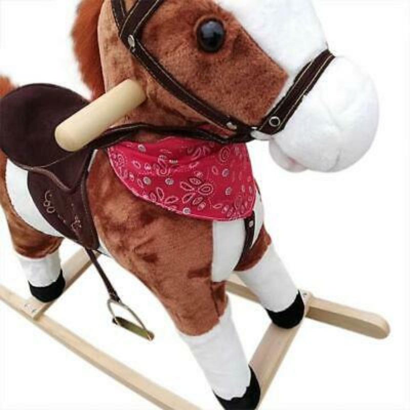 Premium Kids Wooden Rocking Toy Horse image 1
