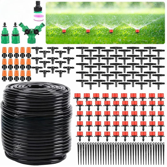 Ultimate Drip Garden Irrigation Watering Hose Micro Sprinkler Kit image 0