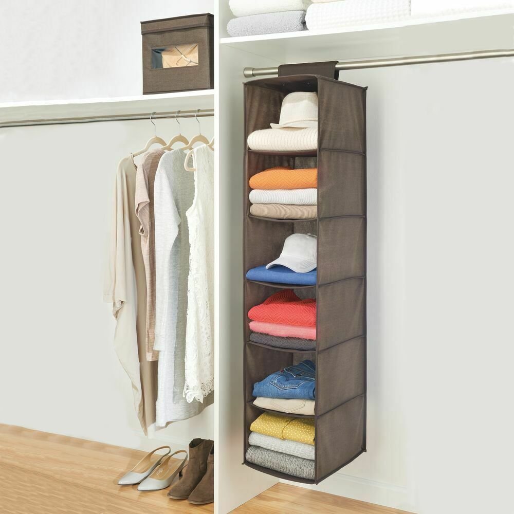Large Hanging Closet Organizer Drawer Storage Shelves image 0