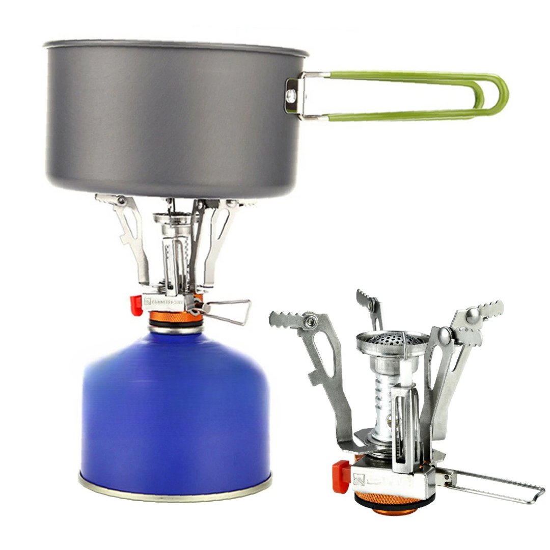 Small Portable Backpacking Camping Gas Stove Burner image 1