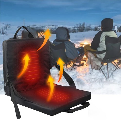 Foldable Heated Seat Cushion - 3 Level Temperature Controller Seat Cushion Heater Pad image 0