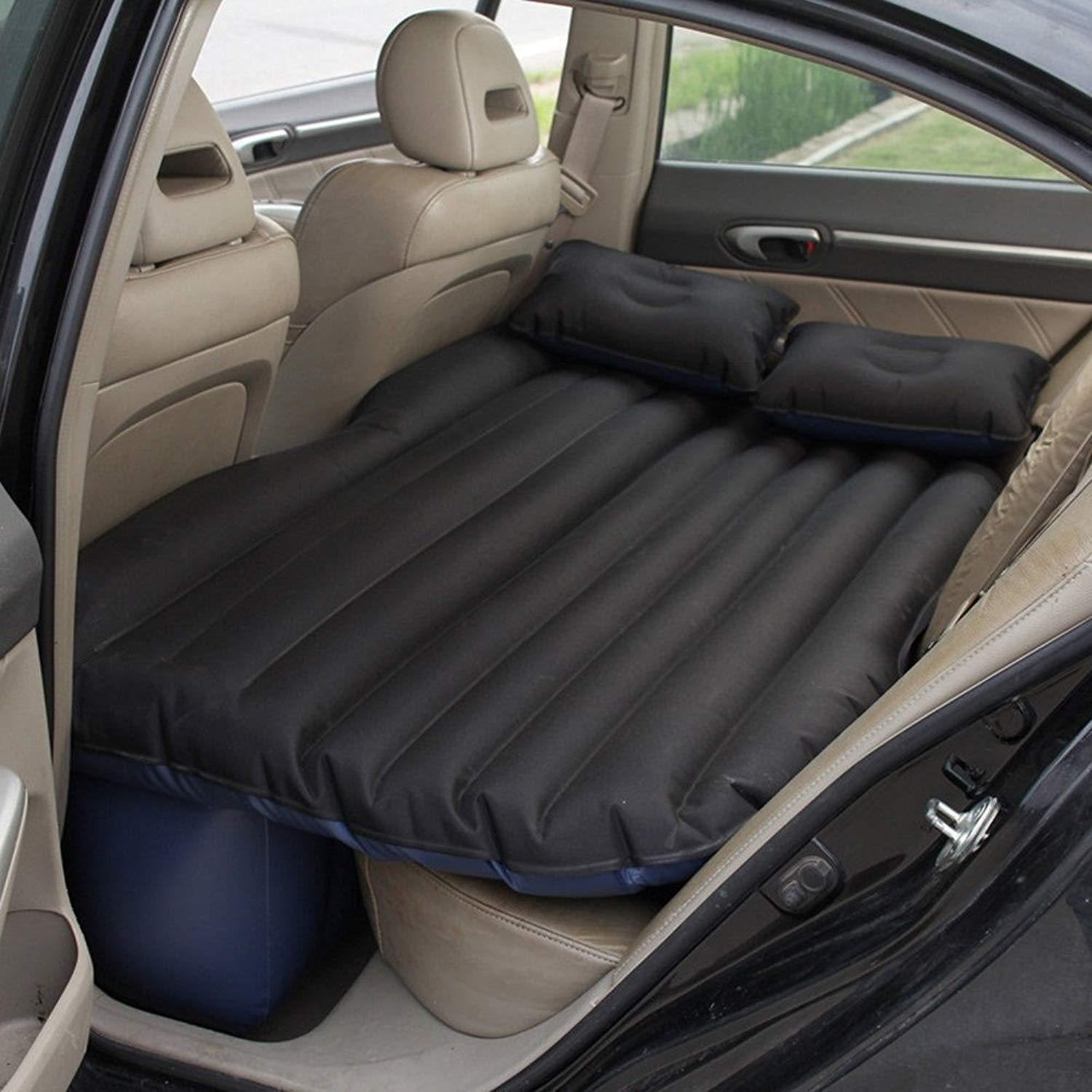 Car Mattress Inflatable Air Bed Truck Back Seat Suv Sleeping Pad - Black image
