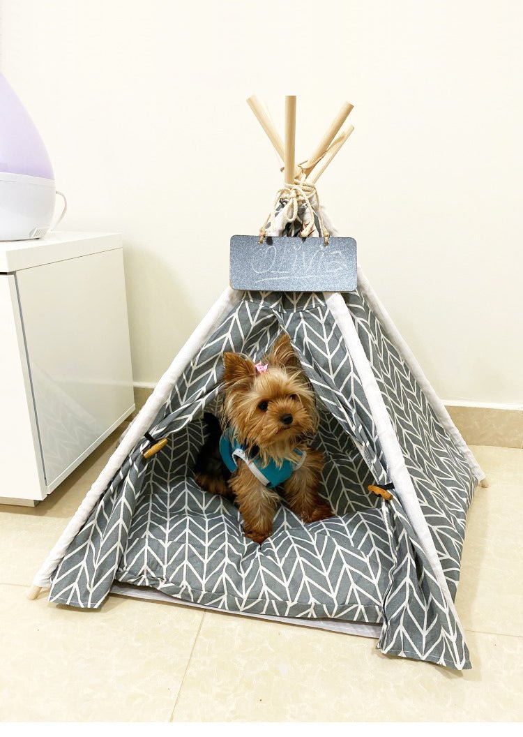 Large Pop Up Pet Dog Teepee Bed Tent image 9