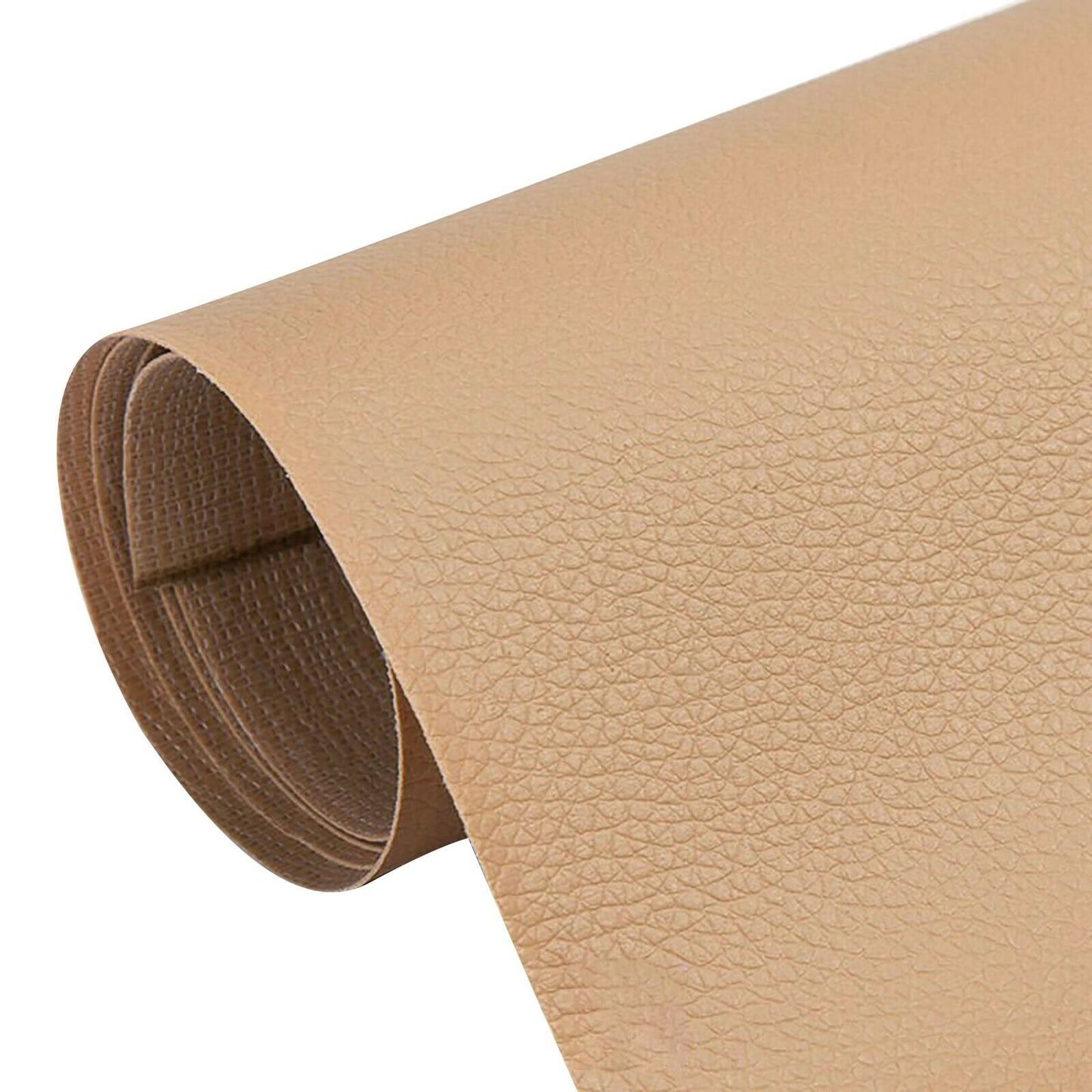 Self-Adhesive Leather Repair Patch Stick on Sofa Repairing Car Bag Seat - Khaki, 20X30cm image