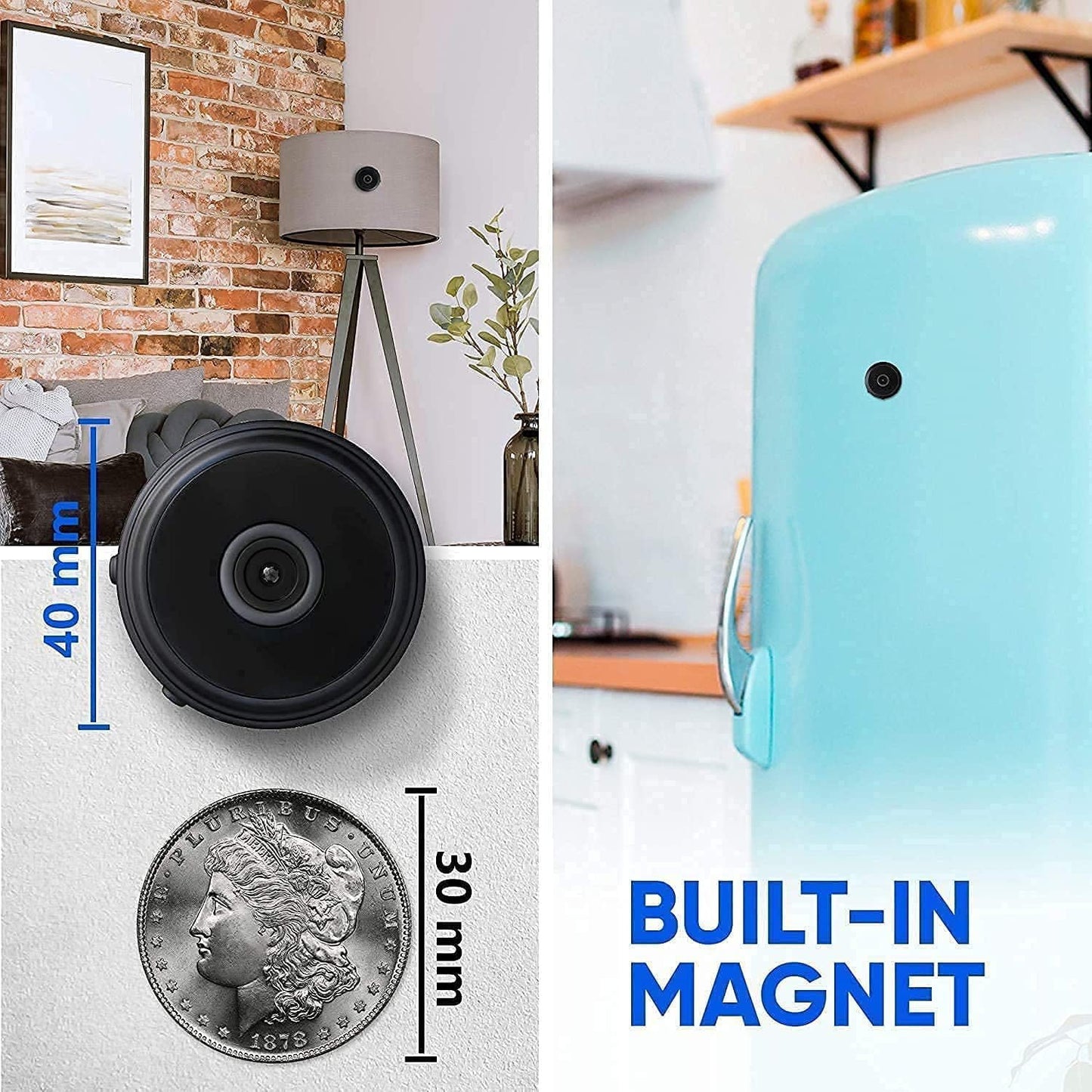 Mini Wireless Magnetic Camera with Audio and Video Live Feed image 4