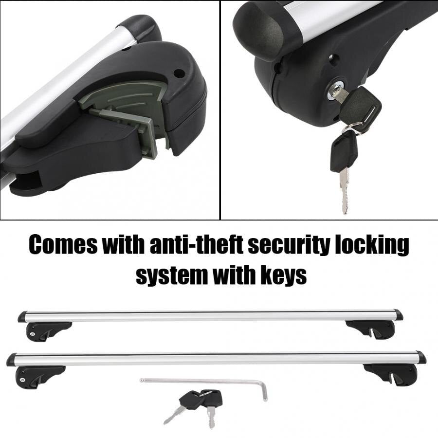 Universal Heavy Duty Car Roof Rack Luggage Cross Bars 51" image 5
