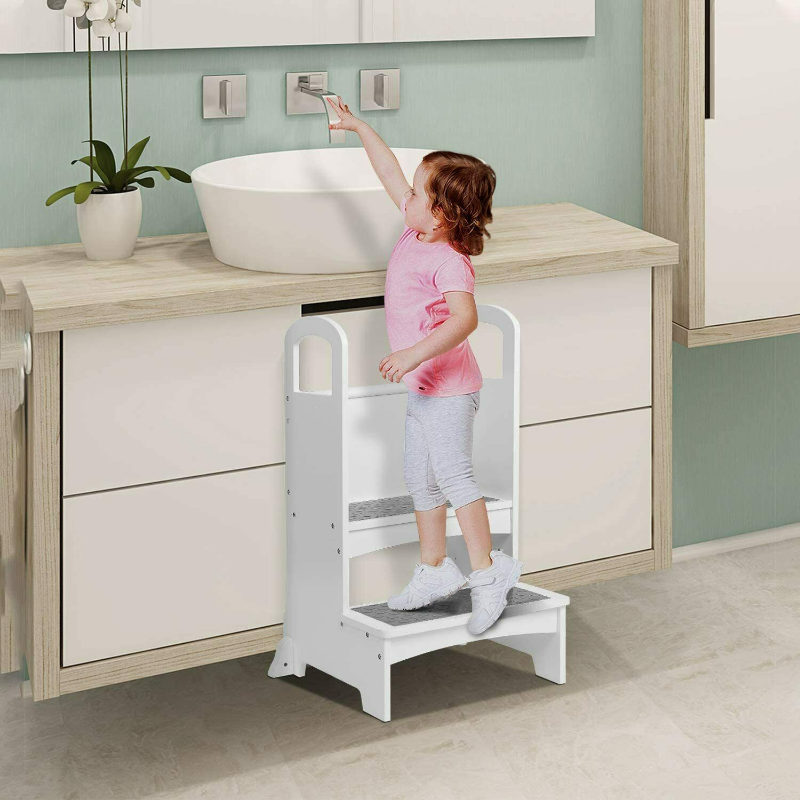 Kids Learning Kitchen Helper Tower Step Stool image 3