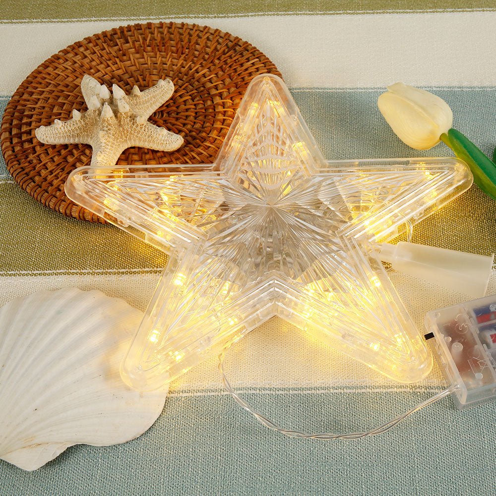 Lighted Glowing LED Christmas Tree Star Topper image 7