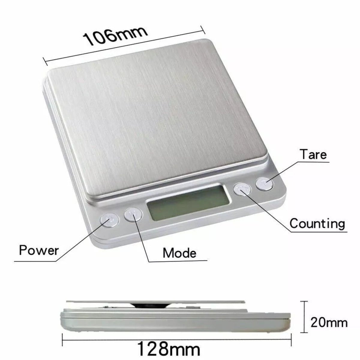 Small Digital Food Scale Ounce OZ And Gram Scale image 7
