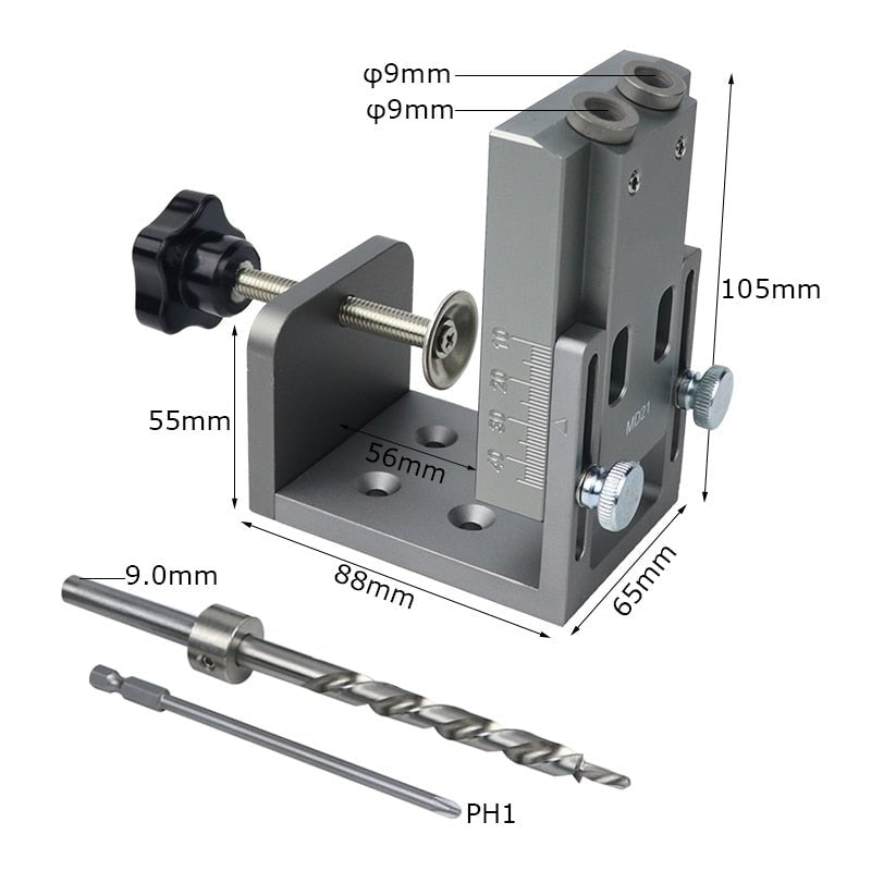 Pocket Hole Screw Joinery Drill Guide Kit image 3