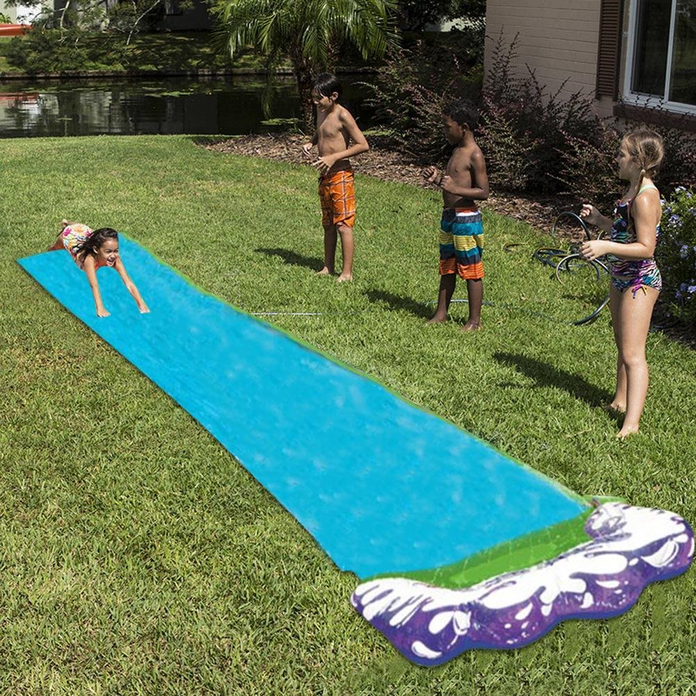 Long Kids Racing Home Water Slide 15' image 2