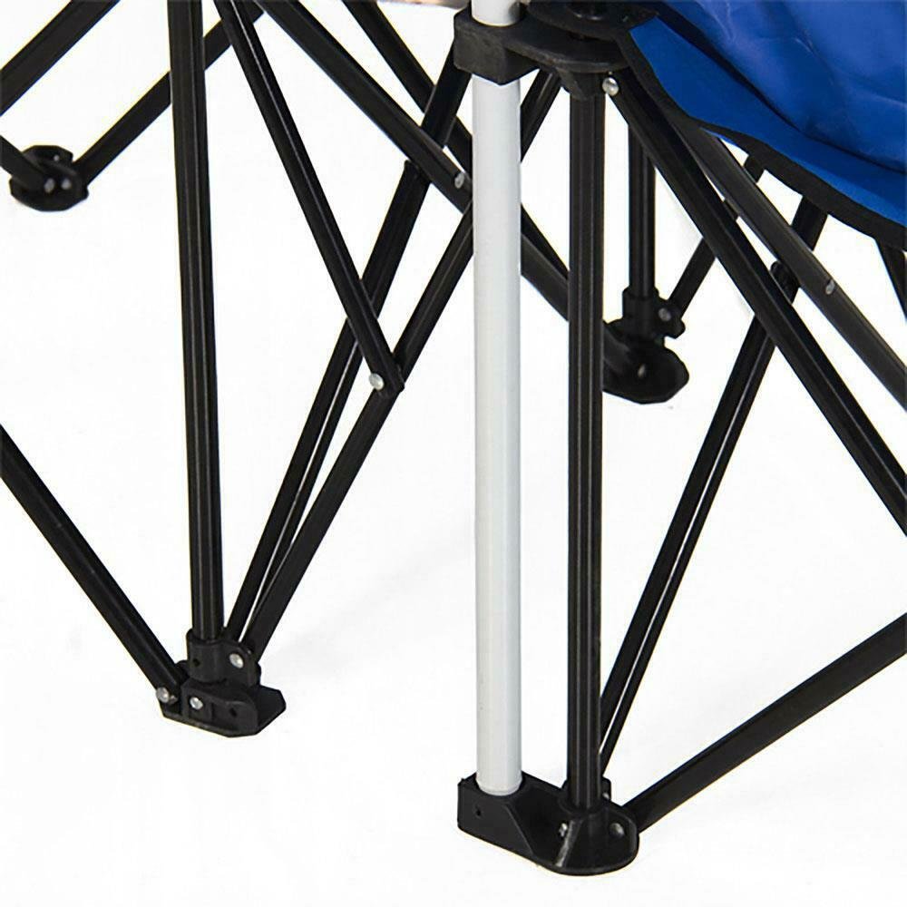 Portable Folding Picnic Double Chair With Umbrella image 2
