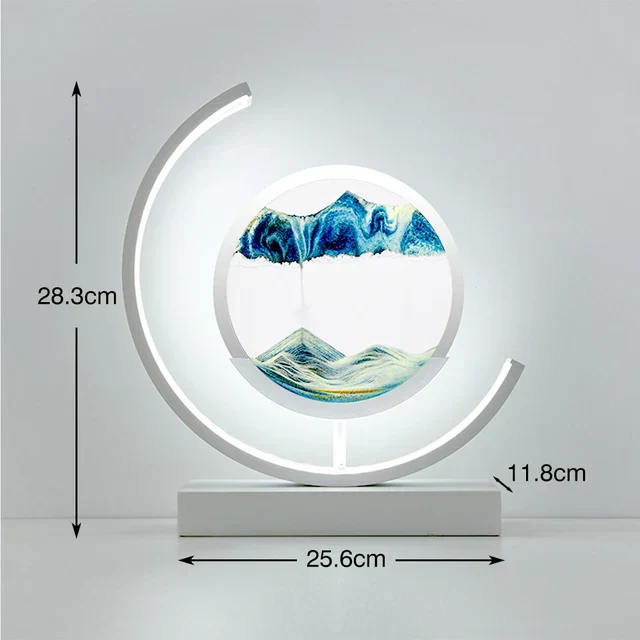 3D Hourglass LED Lamp, Mesmerizing Sand Art for Home Decor image 12