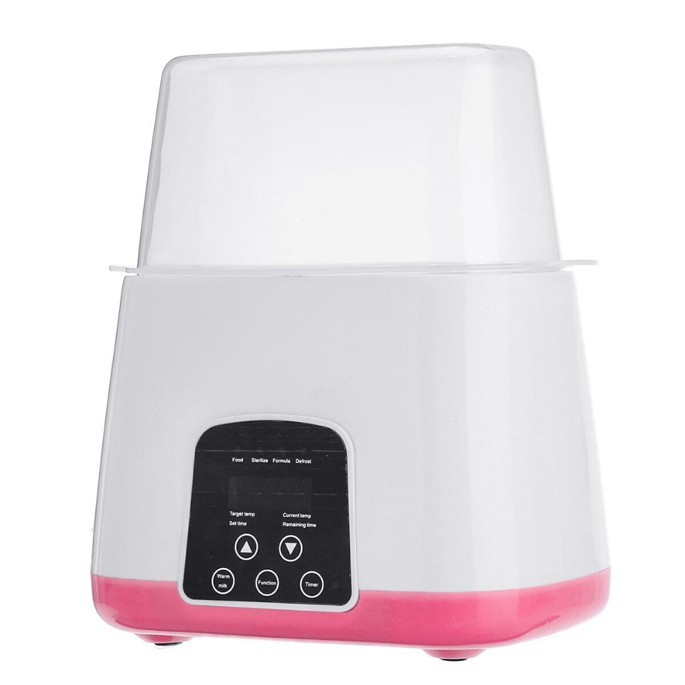 Premium Automatic Baby Bottle Sterilizer And Cleaner - Pink image