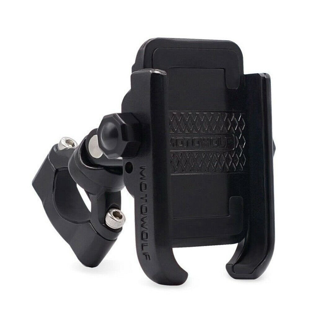 Premium Motorcycle Cell Phone Holder Handlebar Mount - Black image
