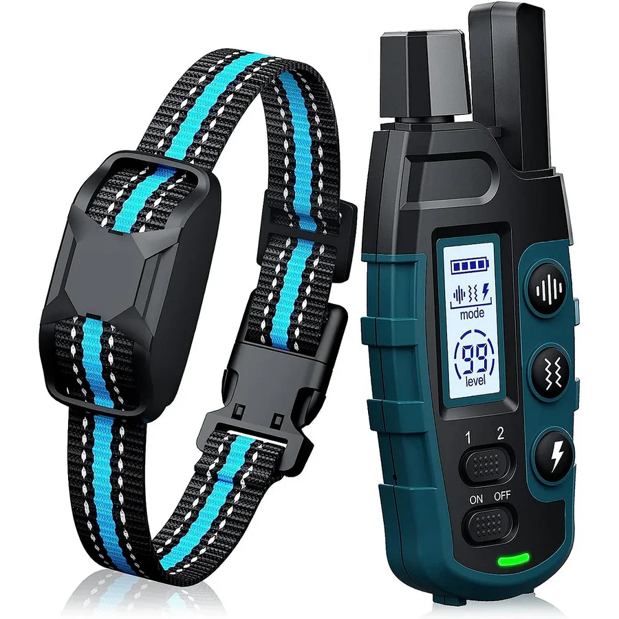 Premium 1000m Dog Training Collar with Remote - Blue, For 1 Dog image