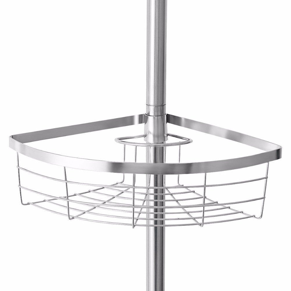 Tension Pole Standing Corner Shower Caddy image 1
