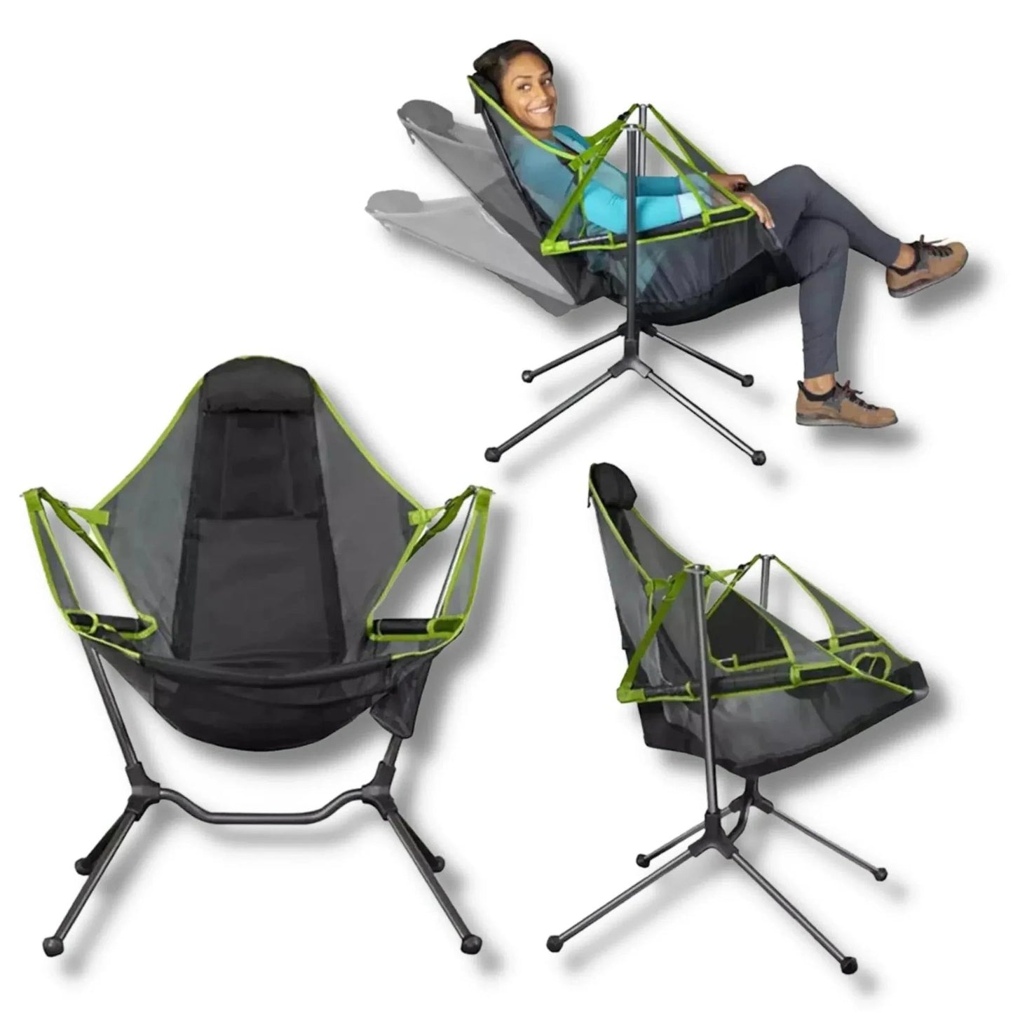 Luxury Reclining Camping Chair - Green image