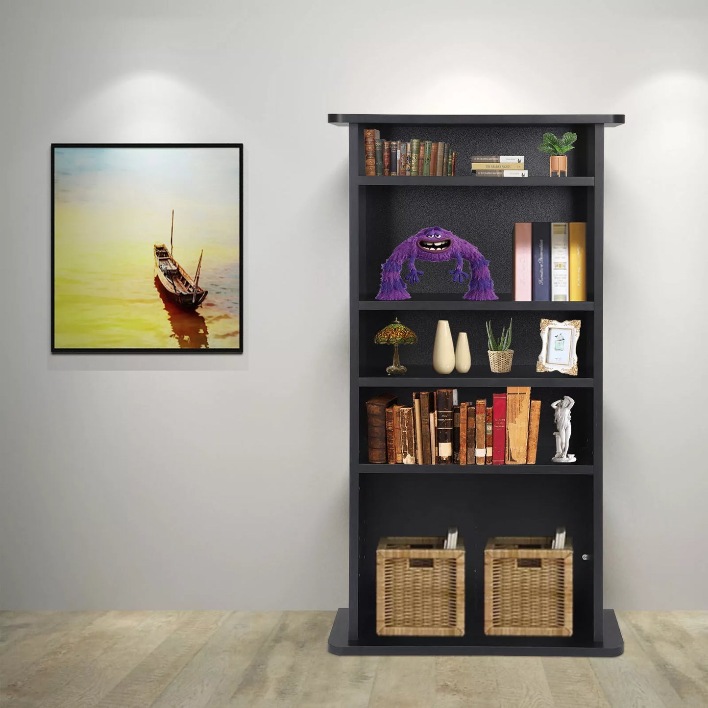 Large Spacious DVD Media Storage Shelf Cabinet image 3