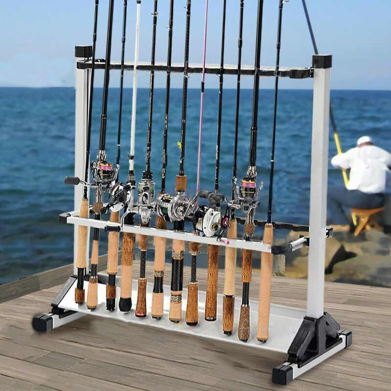 Portable Large Fishing Rod Holder Storage Rack image 0