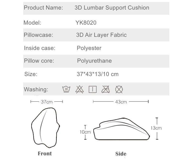 Lumbar Back Support Pillow Cushion For Chairs image 4