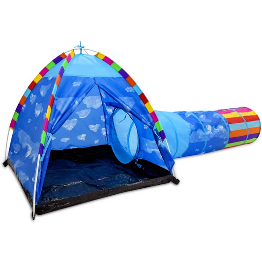 Spacious Kids Playground Play Tunnel With Tent image 0