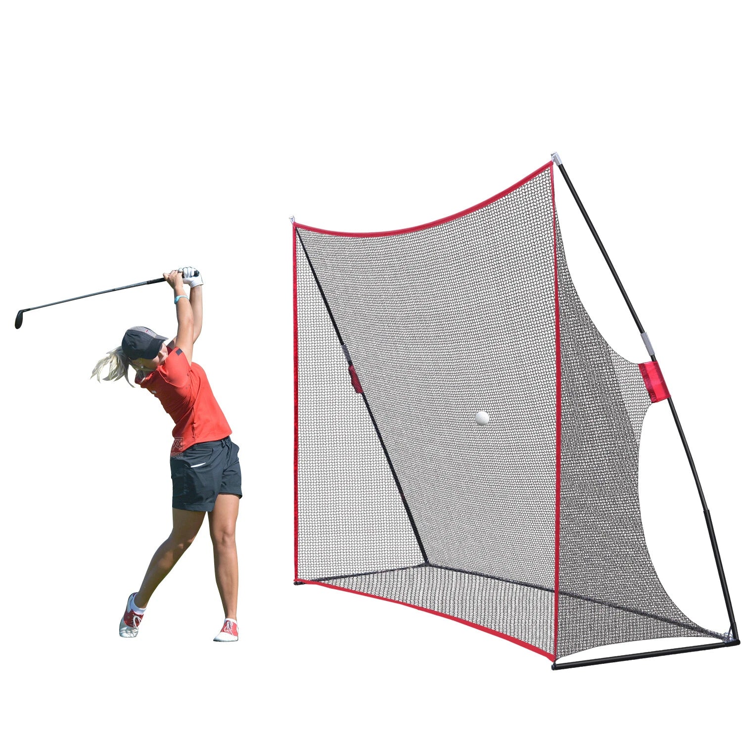 Large Heavy Duty Backyard Golf Hitting Practice Net 10' x 7' image 0