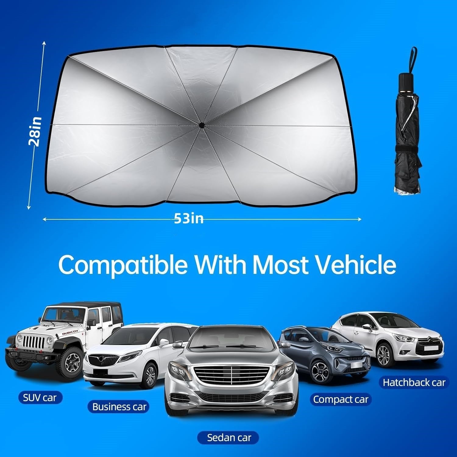 Foldable Reflector Windshields Umbrella Car Windshield image 7