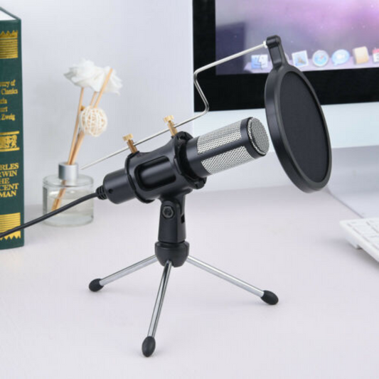 Premium PC Gaming USB Streaming Microphone With Stand image 0