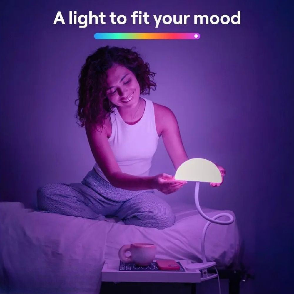 3 in 1 Clip On Lamp Multi Color Bedside Task Light