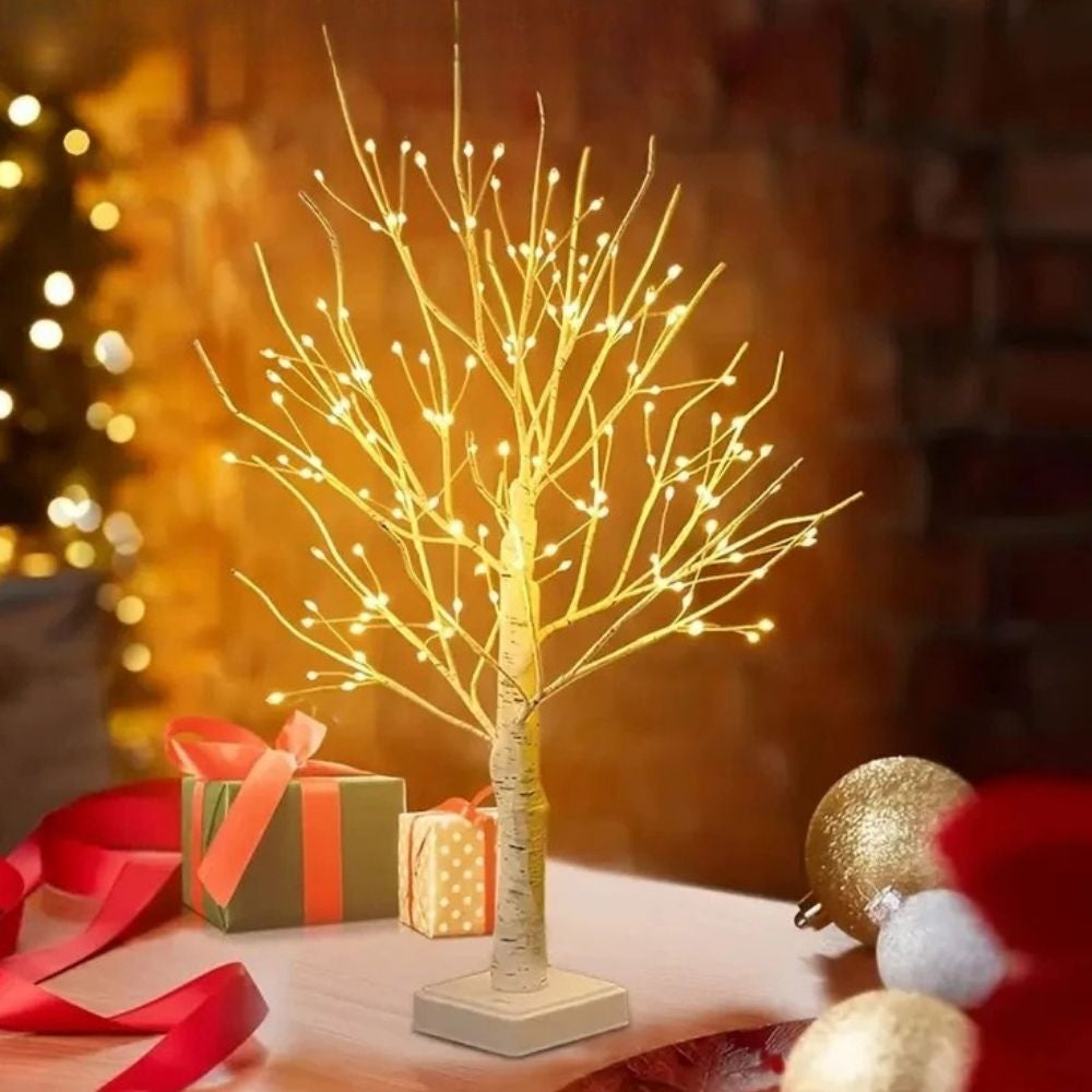 Birch Tree Decorative Light – Warm White Holiday Night Lamp for Home & Festive Decor
