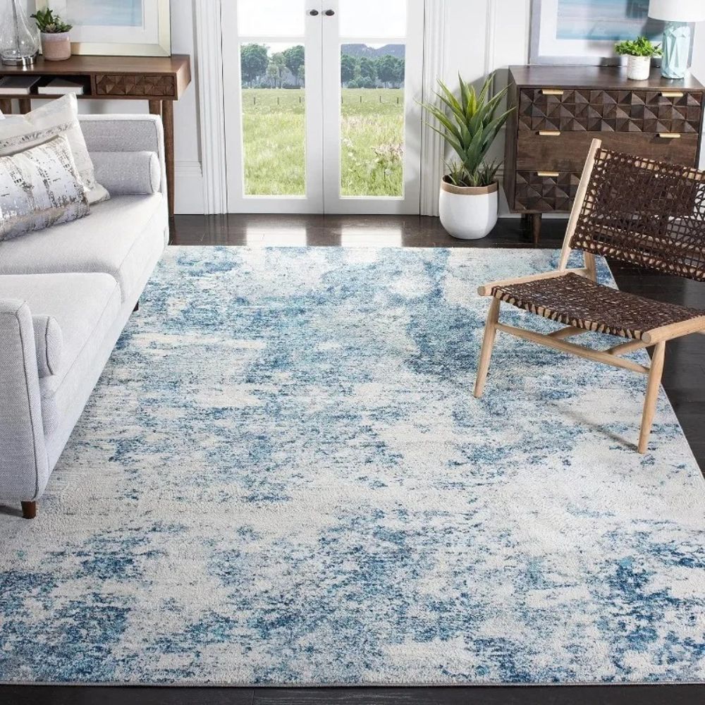 Brentwood Collection Soft Flannel Rug – Modern Style for Living Room & Bedroom