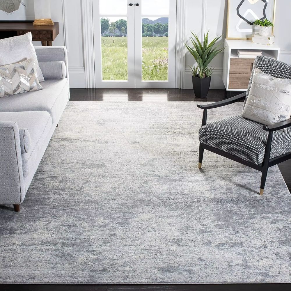 Brentwood Collection Soft Flannel Rug – Modern Style for Living Room & Bedroom