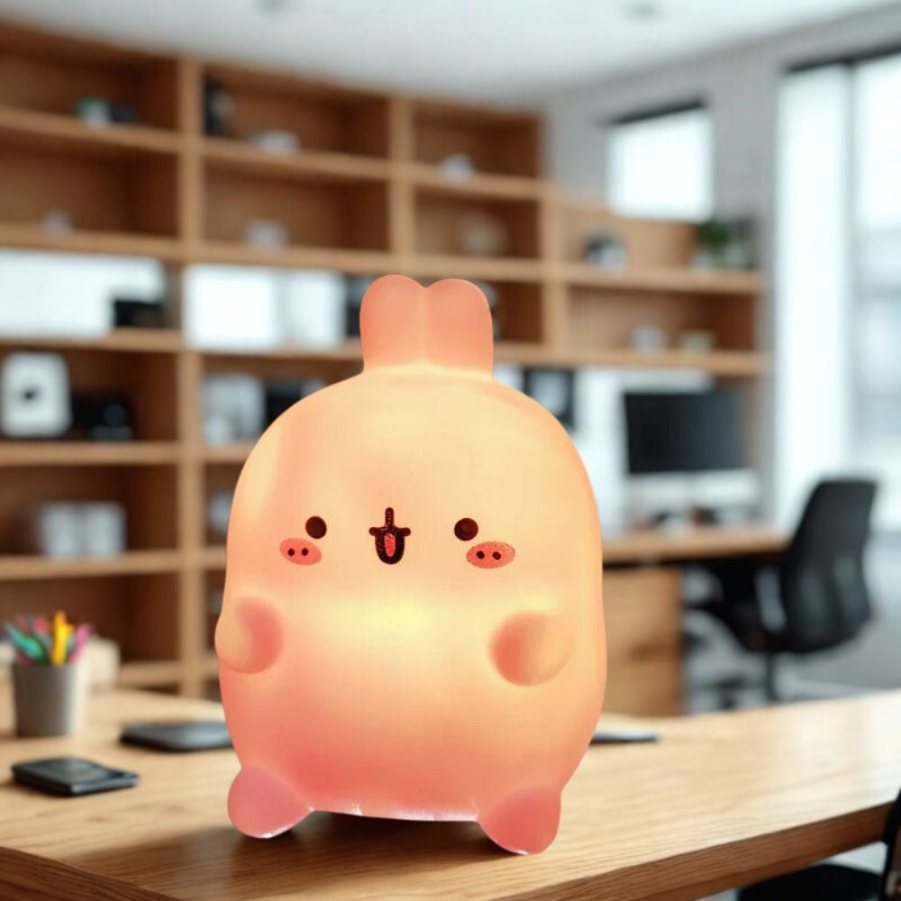 Cute Rabbit Night Light – Battery-Powered LED Table Lamp for Bedroom