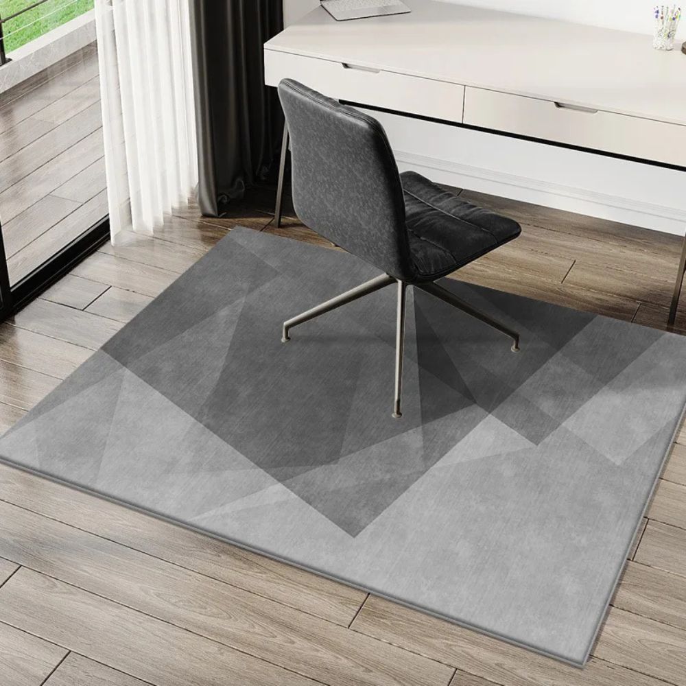 Minimalist Under Table Rug – Anti-Slip Geometric Carpet for Living Room & Gaming Setup