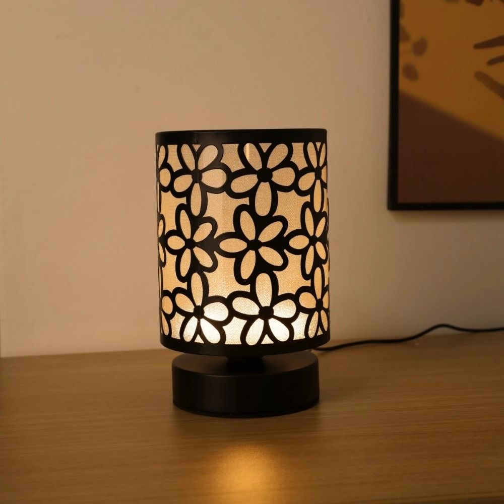 Modern Hollow Pattern Night Lamp – Warm Light for Bedroom & Living Room