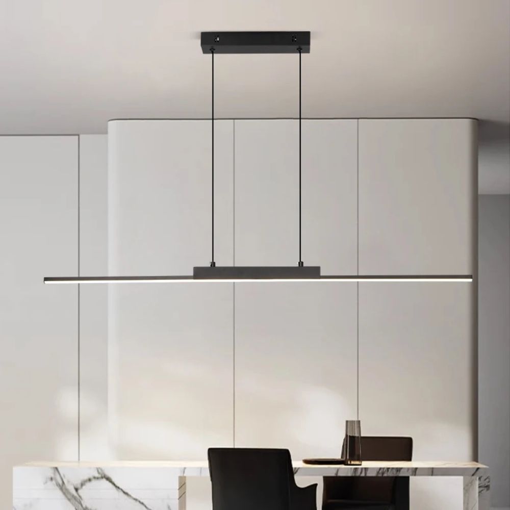 Modern Simple Long Pendant Lamp – LED Hanging Light for Kitchen & Bedroom