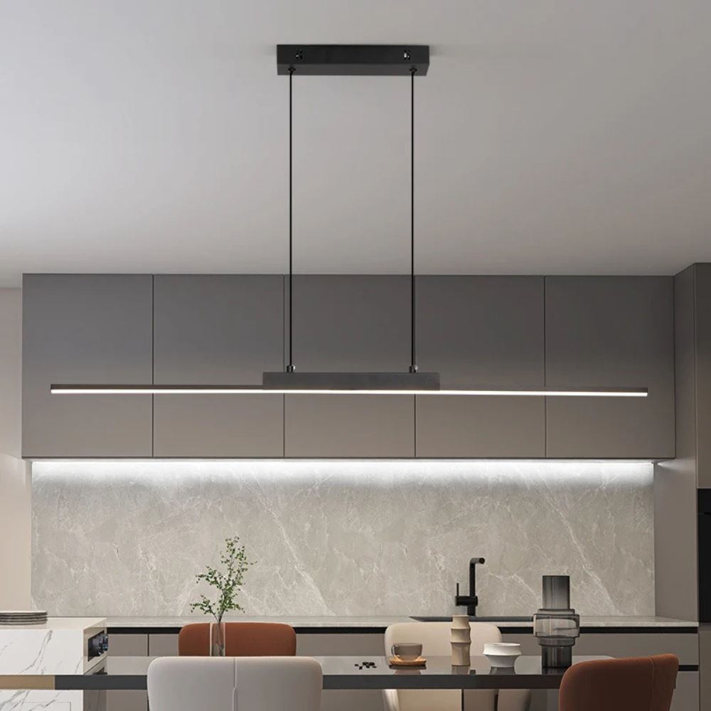Modern Simple Long Pendant Lamp – LED Hanging Light for Kitchen & Bedroom
