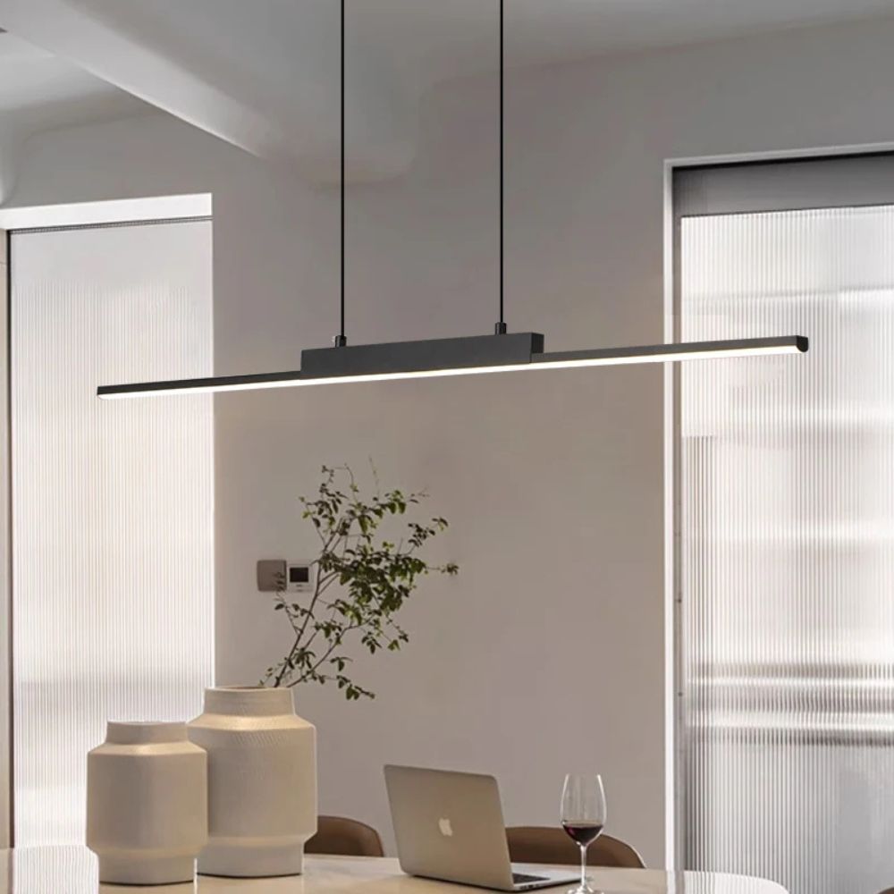 Modern Simple Long Pendant Lamp – LED Hanging Light for Kitchen & Bedroom