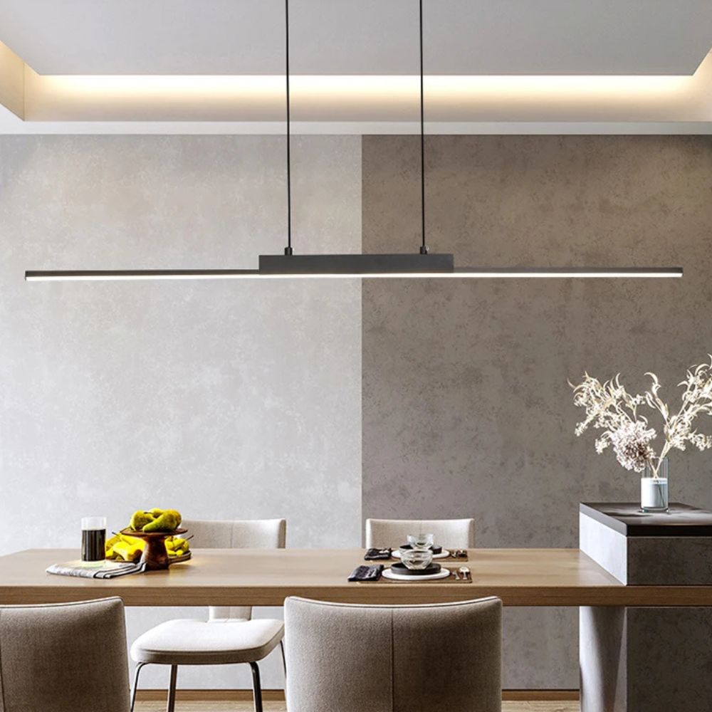 Modern Simple Long Pendant Lamp – LED Hanging Light for Kitchen & Bedroom